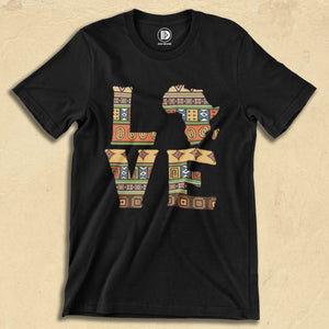 Love Africa T-Shirt - Black